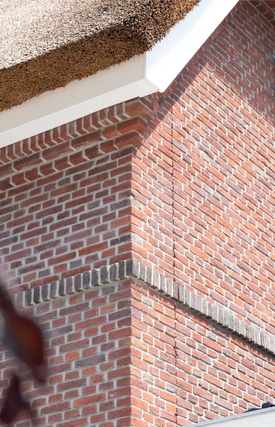 A traditional looking brick wall.