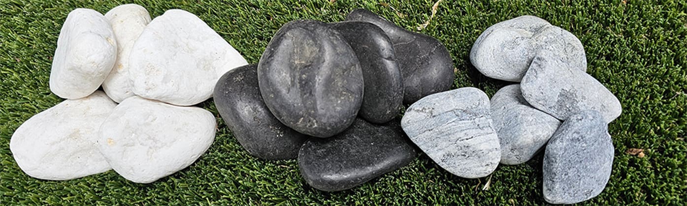 Close up of decorative aggregates.